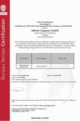 07 2025 Alltech Coppens Global Gap Letter of Conformance CFM Non GMO
